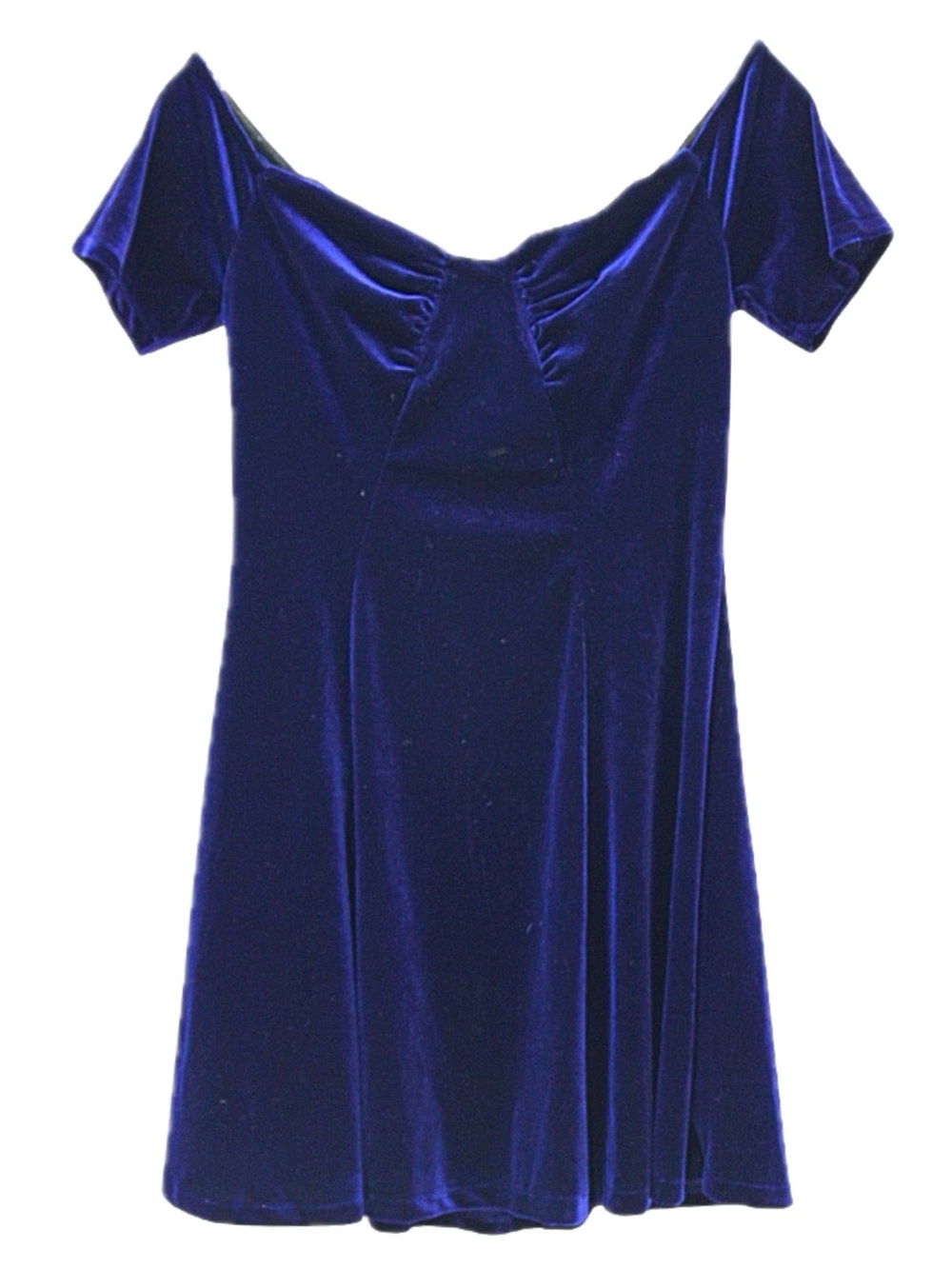 Solemio Royal Blue Faux Suede Dress